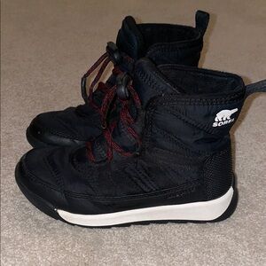 Sorel Kids Black and Red Boots